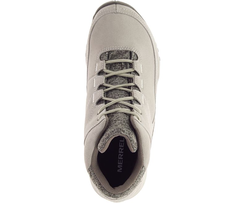 Merrell Addison Mid Lær Vanntette Q2 Gåsko Dame Beige | 42721W-1WB