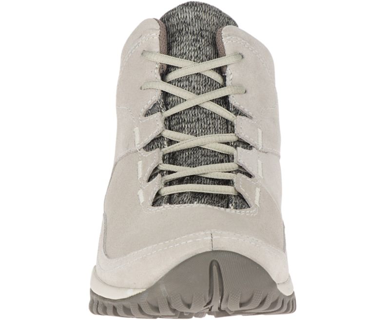 Merrell Addison Mid Lær Vanntette Q2 Gåsko Dame Beige | 42721W-1WB