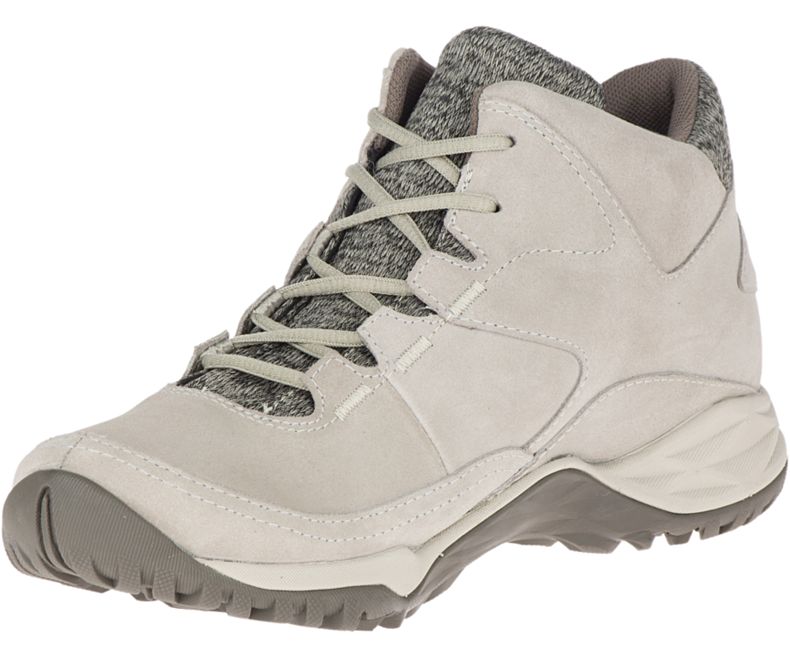Merrell Addison Mid Lær Vanntette Q2 Gåsko Dame Beige | 42721W-1WB