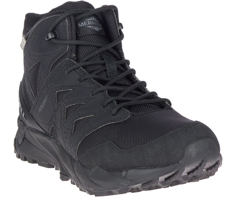 Merrell Agility Peak Mid Tactical Vanntette Shoe Gåsko Herre Svarte | 40840M-2WB