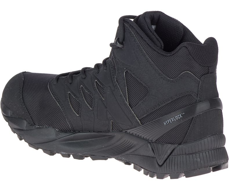 Merrell Agility Peak Mid Tactical Vanntette Shoe Gåsko Herre Svarte | 40840M-2WB