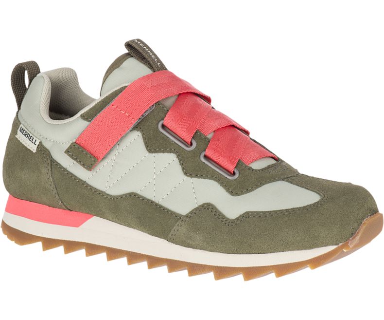 Merrell Alpine Sneaker Cross Joggesko Dame Korall Olivengrønne | 39577W-1SC