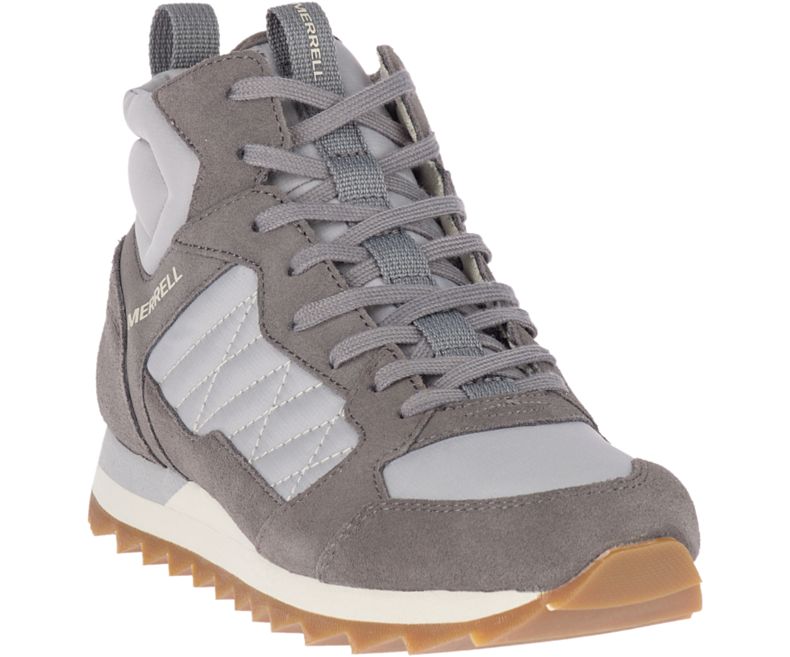 Merrell Alpine Sneaker Mid Joggesko Dame Dyp Grå Grå | 39575W-1SD