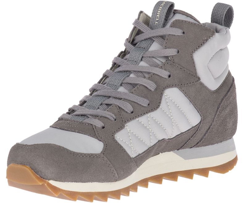 Merrell Alpine Sneaker Mid Joggesko Dame Dyp Grå Grå | 39575W-1SD