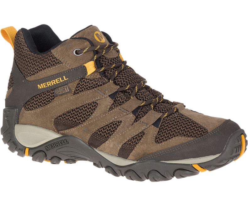 Merrell Alverstone Mid Vanntette Brede Bredde Gåsko Herre Brune | 35662M-2WB