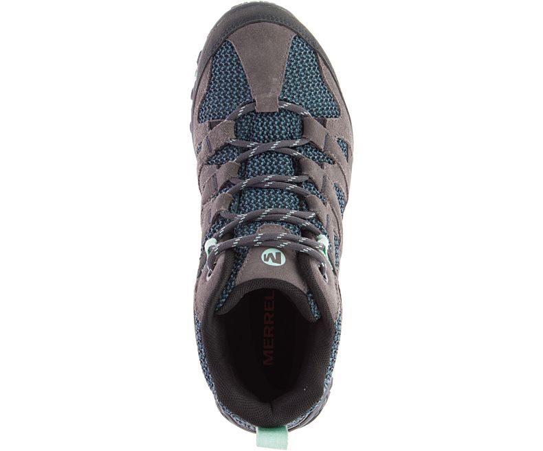 Merrell Alverstone Mid Vanntette Gåsko Dame Dyp Grå | 35663W-1WD