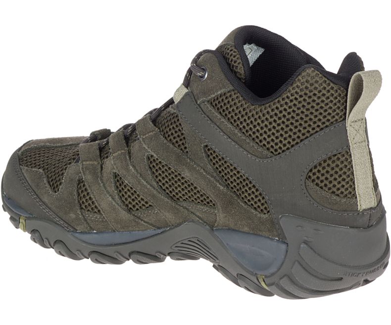 Merrell Alverstone Mid Vanntette Gåsko Herre Olivengrønne | 35661M-2WO