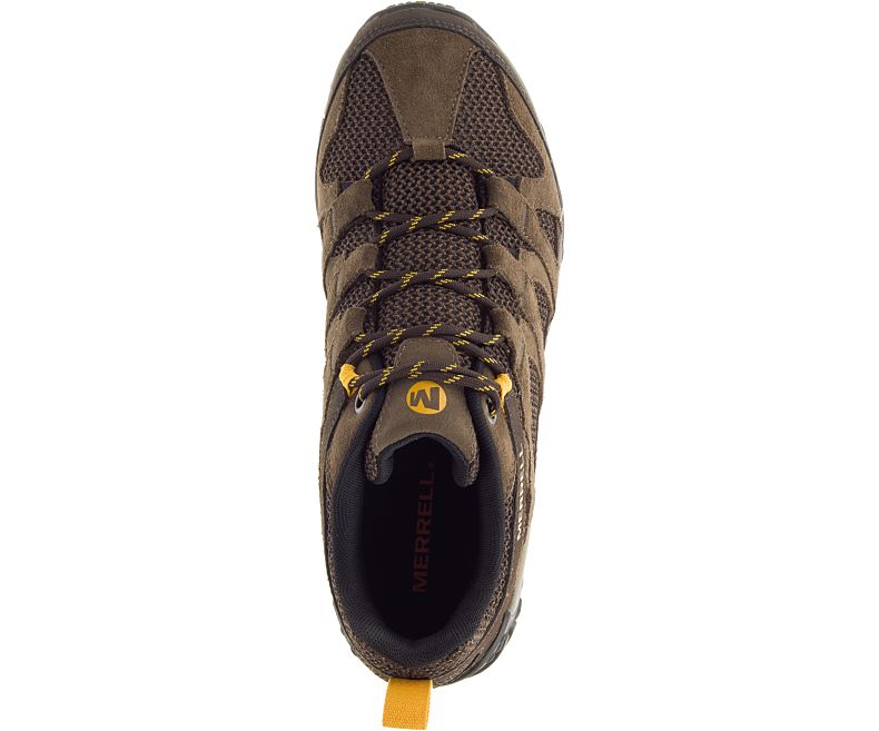 Merrell Alverstone Vanntette Brede Bredde Fjellsko Herre Brune | 35668M-2HB
