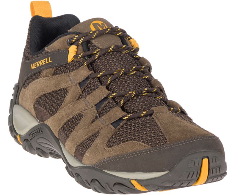 Merrell Alverstone Vanntette Brede Bredde Fjellsko Herre Brune | 35668M-2HB