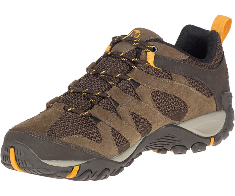 Merrell Alverstone Vanntette Brede Bredde Fjellsko Herre Brune | 35668M-2HB