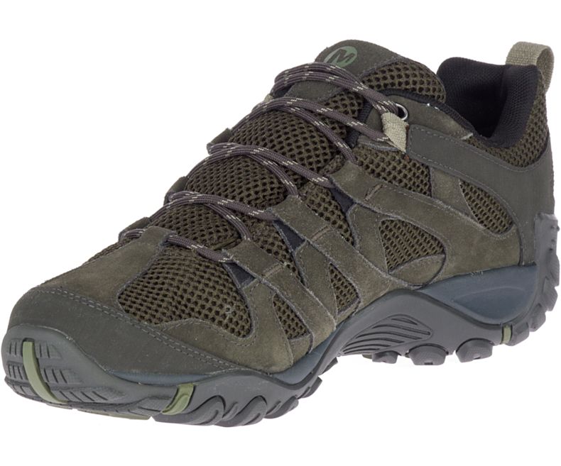 Merrell Alverstone Vanntette Fjellsko Herre Olivengrønne | 35664M-2HO