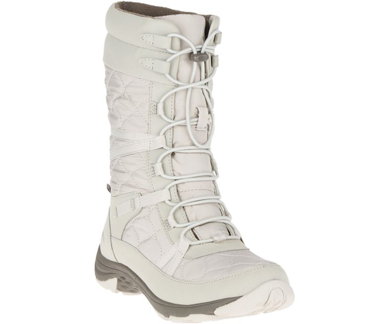 Merrell Approach Høye Vanntette Vanntette Sko Dame Sølv | 35836W-1WS