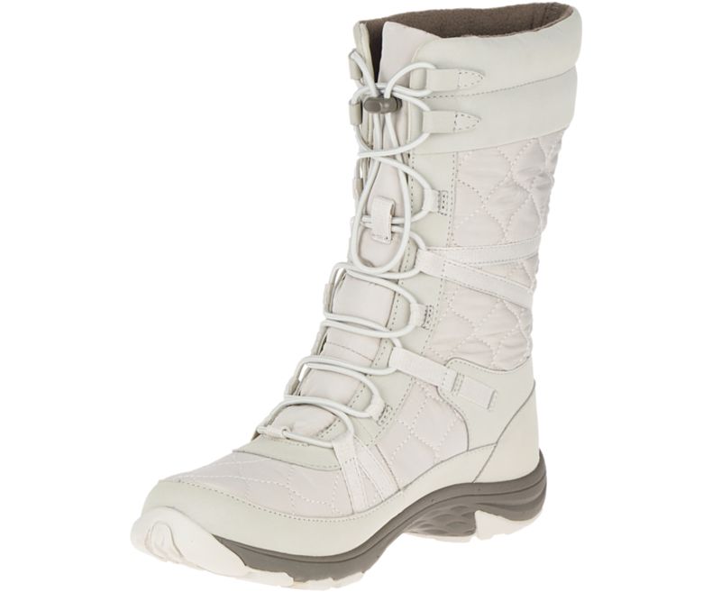 Merrell Approach Høye Vanntette Vanntette Sko Dame Sølv | 35836W-1WS