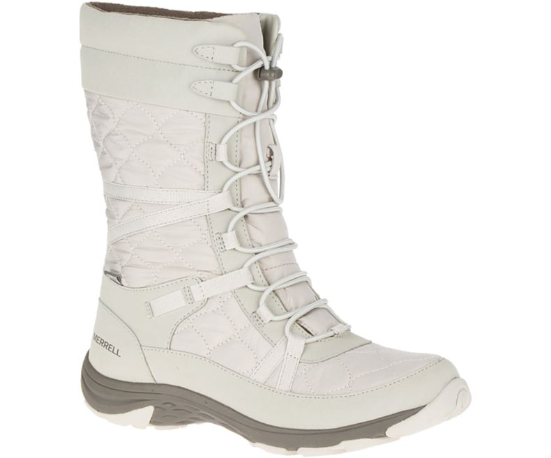 Merrell Approach Høye Vanntette Vanntette Sko Dame Sølv | 35836W-1WS
