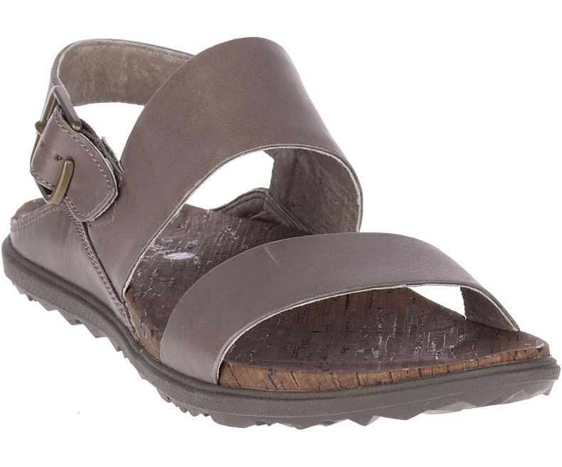 Merrell Around Town Luxe Backstrap Sandaler Dame Brune | 35746W-1SB