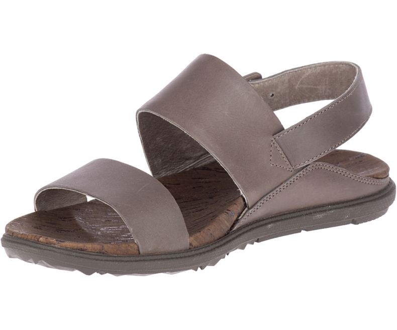 Merrell Around Town Luxe Backstrap Sandaler Dame Brune | 35746W-1SB