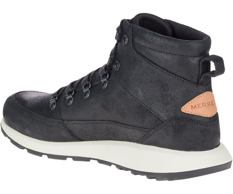 Merrell Ashford Classic Chukka Lær Joggesko Herre Svarte | 41104M-2SB