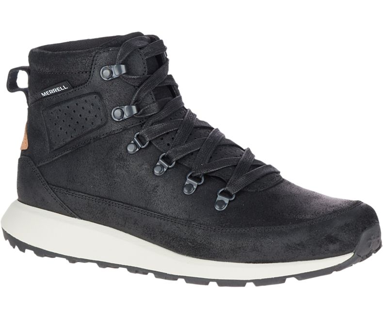Merrell Ashford Classic Chukka Lær Joggesko Herre Svarte | 41104M-2SB