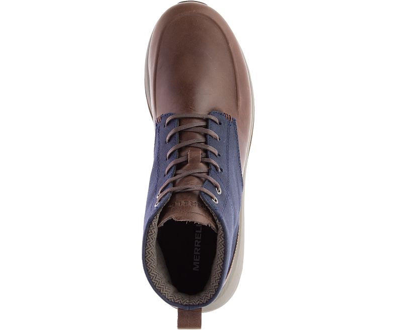 Merrell Ashford Mid Canvas Joggesko Herre Brune | 41107M-2SB