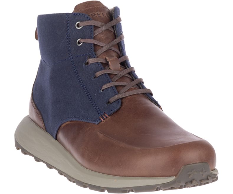 Merrell Ashford Mid Canvas Joggesko Herre Brune | 41107M-2SB