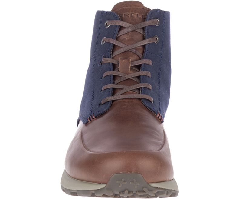 Merrell Ashford Mid Canvas Joggesko Herre Brune | 41107M-2SB