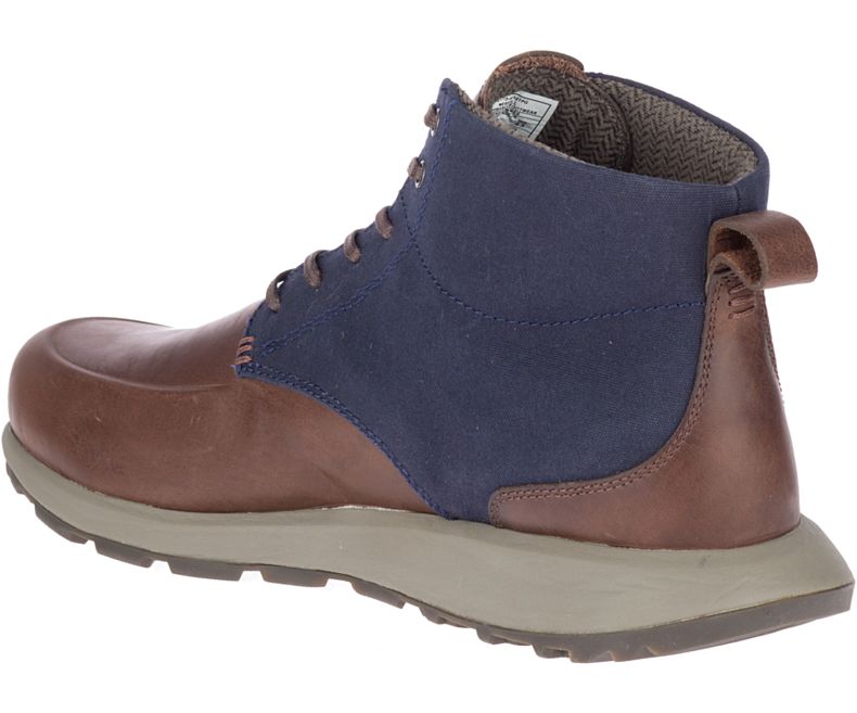 Merrell Ashford Mid Canvas Joggesko Herre Brune | 41107M-2SB