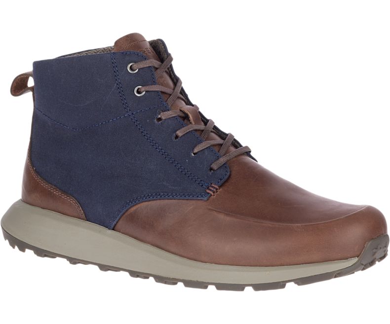 Merrell Ashford Mid Canvas Joggesko Herre Brune | 41107M-2SB
