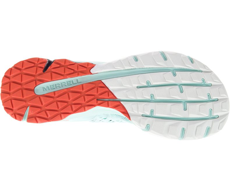 Merrell Bare Access Flex 2 E -Mesh Løpesko Dame Lyse Turkis Rød | 36365W-1RL