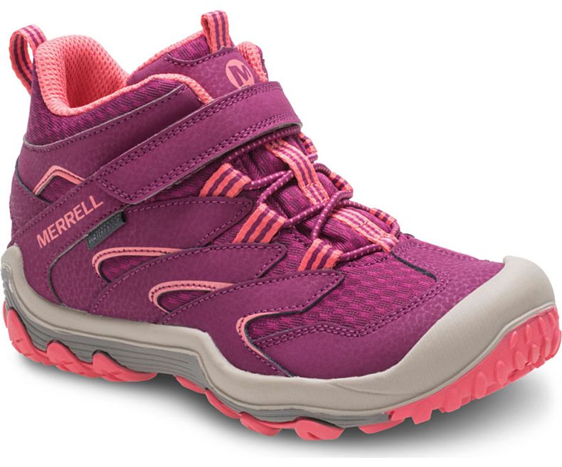 Merrell Chameleon 7 Access Mid A/C Vanntette Boot Fjellstøvler Barn Rosa Korall | 33216K-1HR
