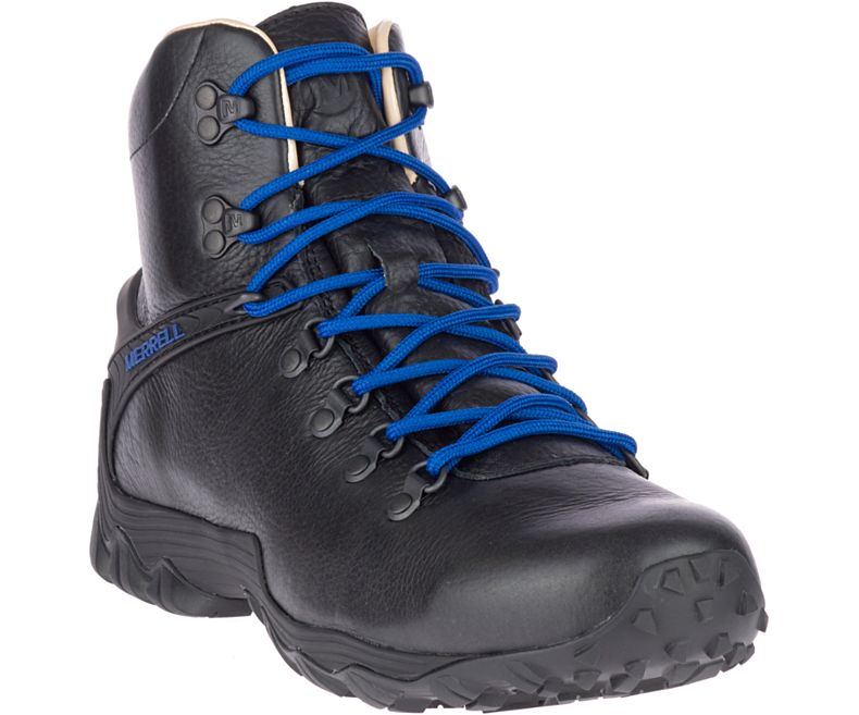 Merrell Chameleon 7 Bison Mid Fjellsko Herre Svarte Blå | 41491M-2HB