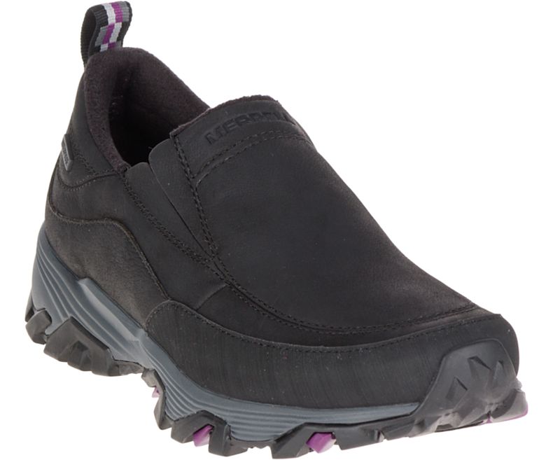 Merrell ColdPack Ice+ Moc Vanntette Brede Bredde Fritidssko Dame Svarte | 41579W-1CB