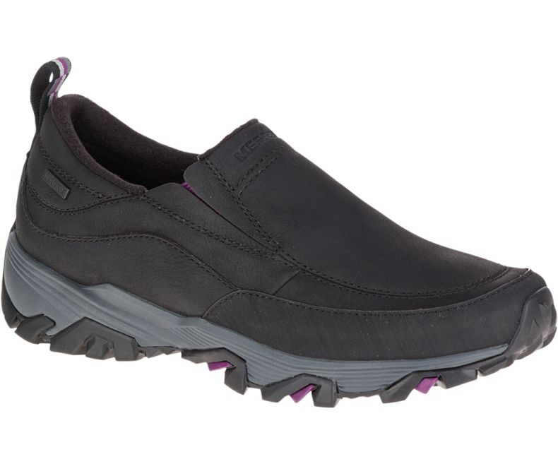 Merrell ColdPack Ice+ Moc Vanntette Brede Bredde Fritidssko Dame Svarte | 41579W-1CB