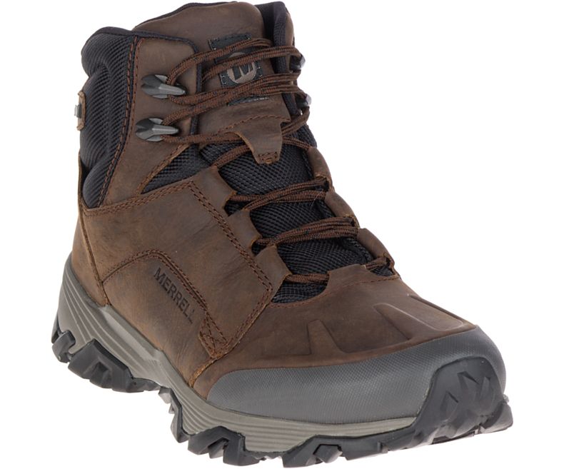 Merrell Coldpack Ice+ Mid Polar Vanntette Vinterstøvler Herre Sjokolade | 29540M-2IC