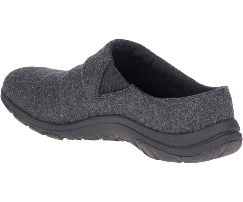 Merrell Dassie Stitch Badesandaler Ull Tresko Dame Mørke Grå | 39480W-1CD