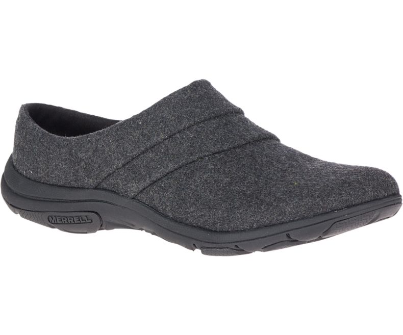 Merrell Dassie Stitch Badesandaler Ull Tresko Dame Mørke Grå | 39480W-1CD