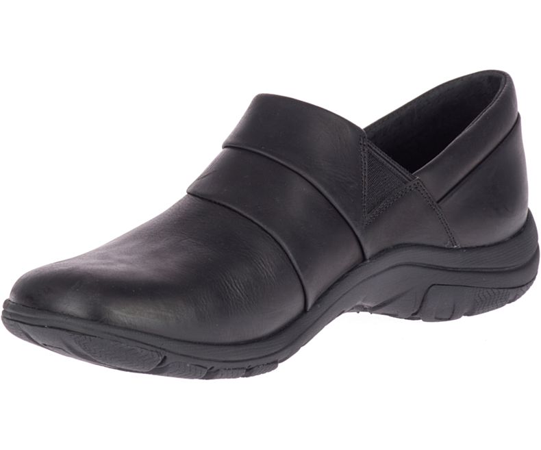 Merrell Dassie Stitch Brede Bredde Tresko Dame Svarte | 39478W-1CB