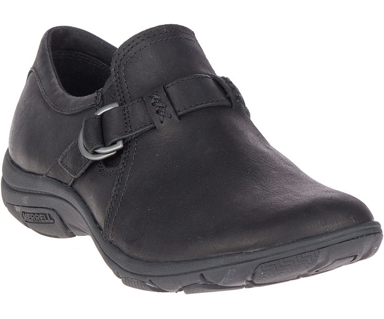 Merrell Dassie Stitch Spenne Tresko Dame Svarte | 39459W-1CB