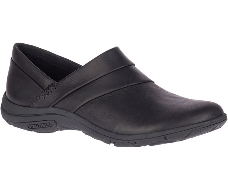 Merrell Dassie Stitch Tresko Dame Svarte | 39477W-1CB