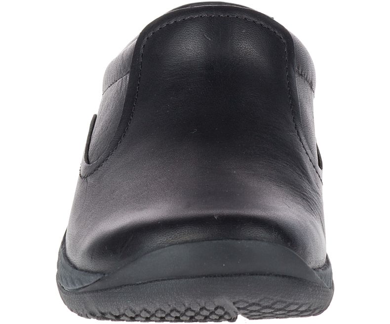 Merrell Encore Q2 Badesandaler Lær Brede Bredde Tresko Dame Svarte | 29579W-1CB