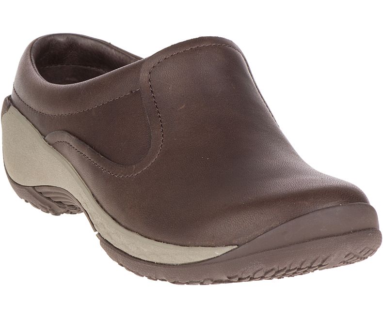 Merrell Encore Q2 Badesandaler Lær Tresko Dame Mørke Brune | 29578W-1CD