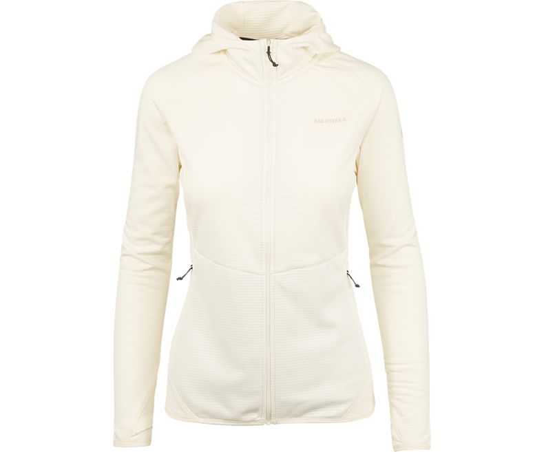 Merrell Entrada Geotex Long Sleeve Full Zip Lette Jakker Dame Pisket Krem | 39691W-1LC
