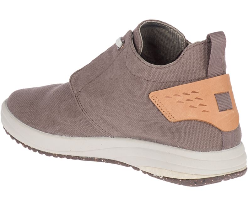 Merrell Gridway Mid Canvas Fritidssko Dame Brune | 41381W-1CB