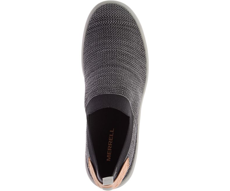 Merrell Gridway Moc Fritidssko Herre Svarte | 35888M-2CB