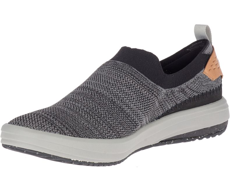 Merrell Gridway Moc Fritidssko Herre Svarte | 35888M-2CB