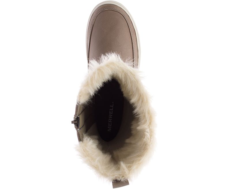 Merrell Haven Pull On Polar Vanntette Vanntette Sko Dame Brune | 41500W-1WB