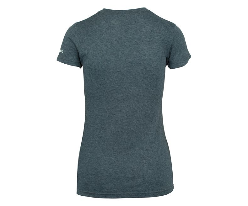 Merrell Hike On Tee Skjorter Med Korte Ermer Dame Marineblå | 41225W-1SN