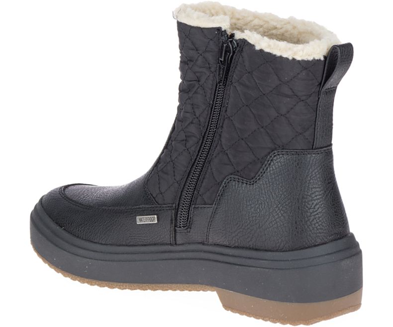Merrell Holly Bluff Vanntette Fjellsko Dame Svarte | 41664W-1HB