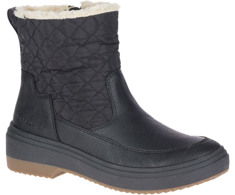 Merrell Holly Bluff Vanntette Fjellsko Dame Svarte | 41664W-1HB