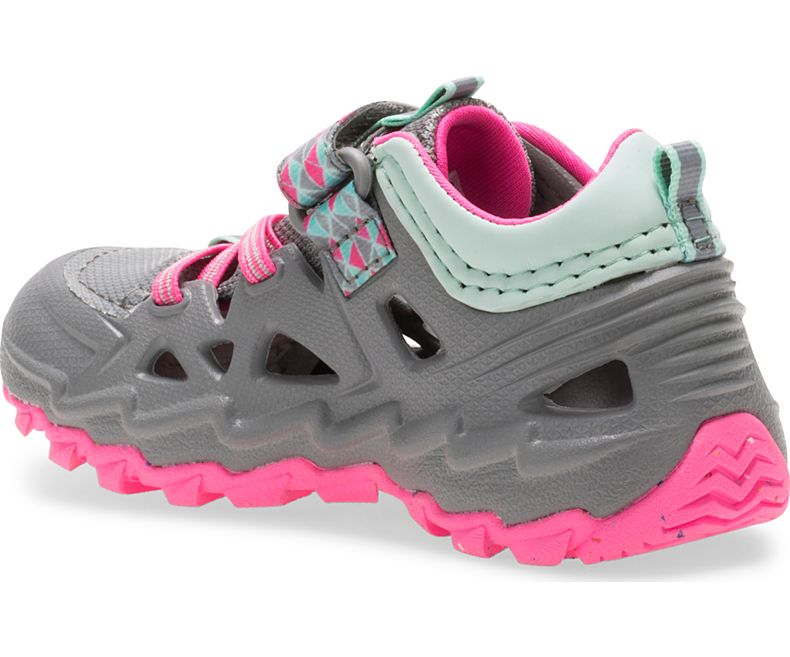 Merrell Hydro 2.0 Sneaker Sandal Sandaler Barn Grå Rosa | 31312B-1SG
