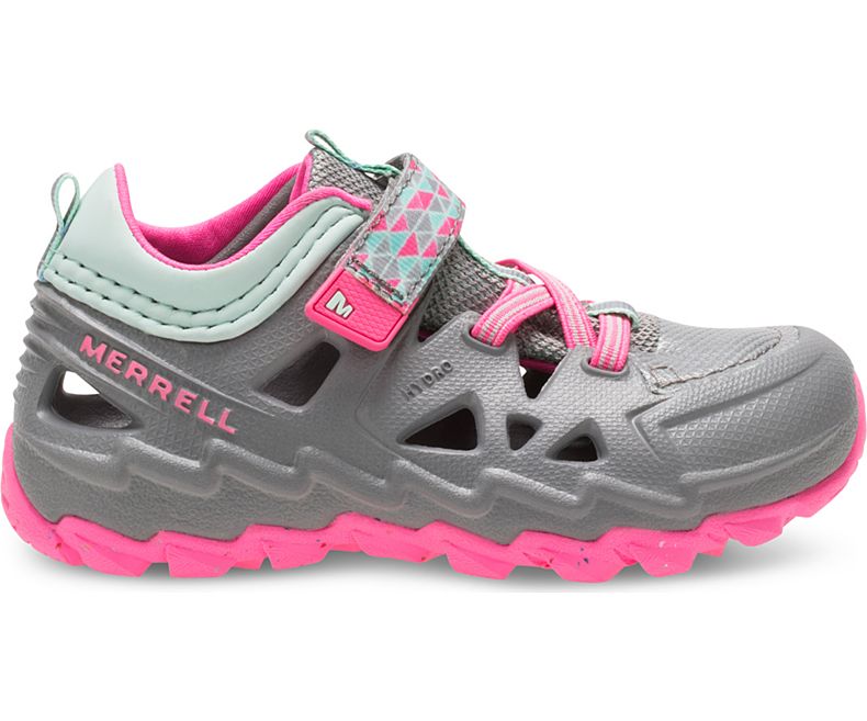 Merrell Hydro 2.0 Sneaker Sandal Sandaler Barn Grå Rosa | 31312B-1SG